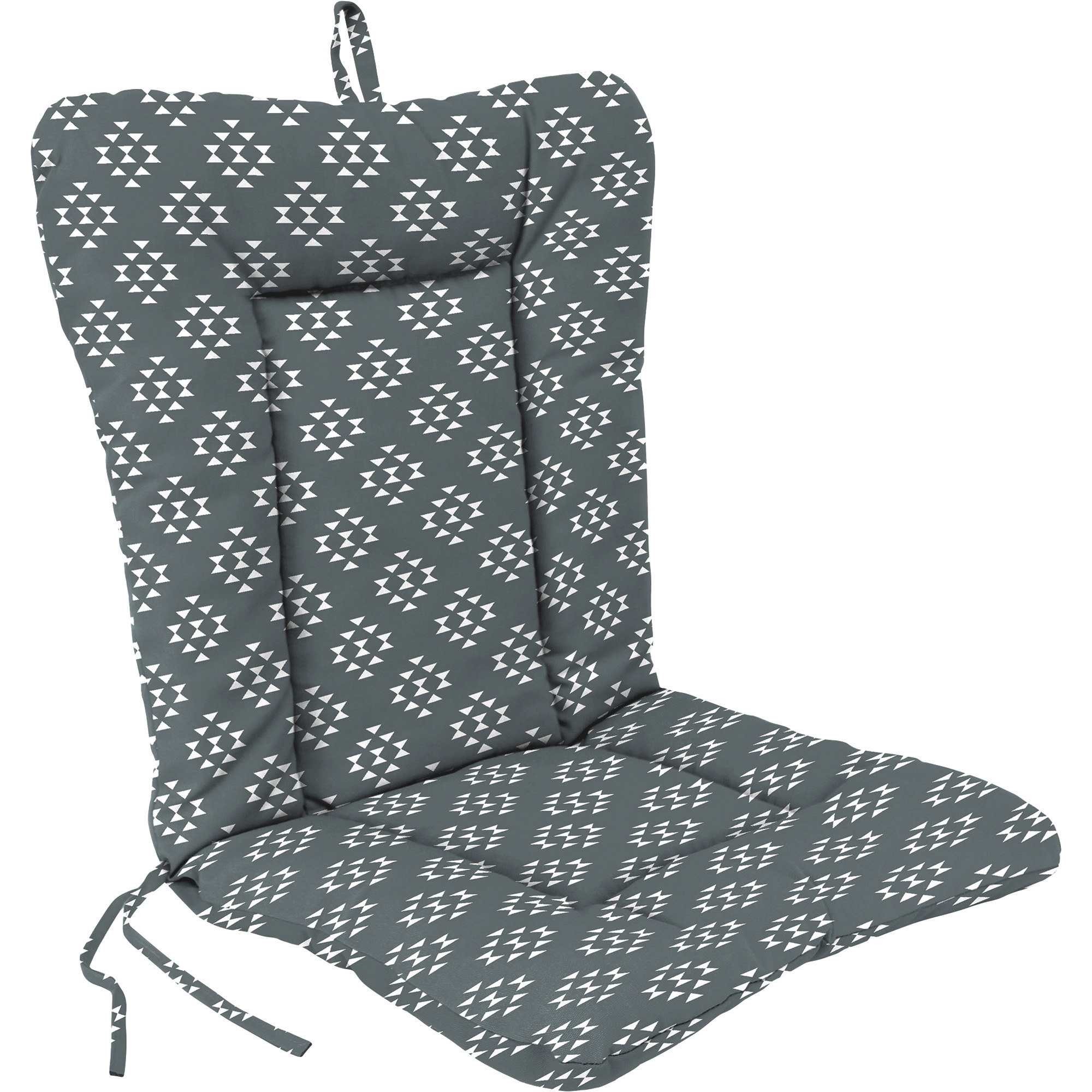 Jordan Manufacturing Euro-Style Chair Cushion, Spun Polyester, Dart Stone, Model# 9040PK1-5539D